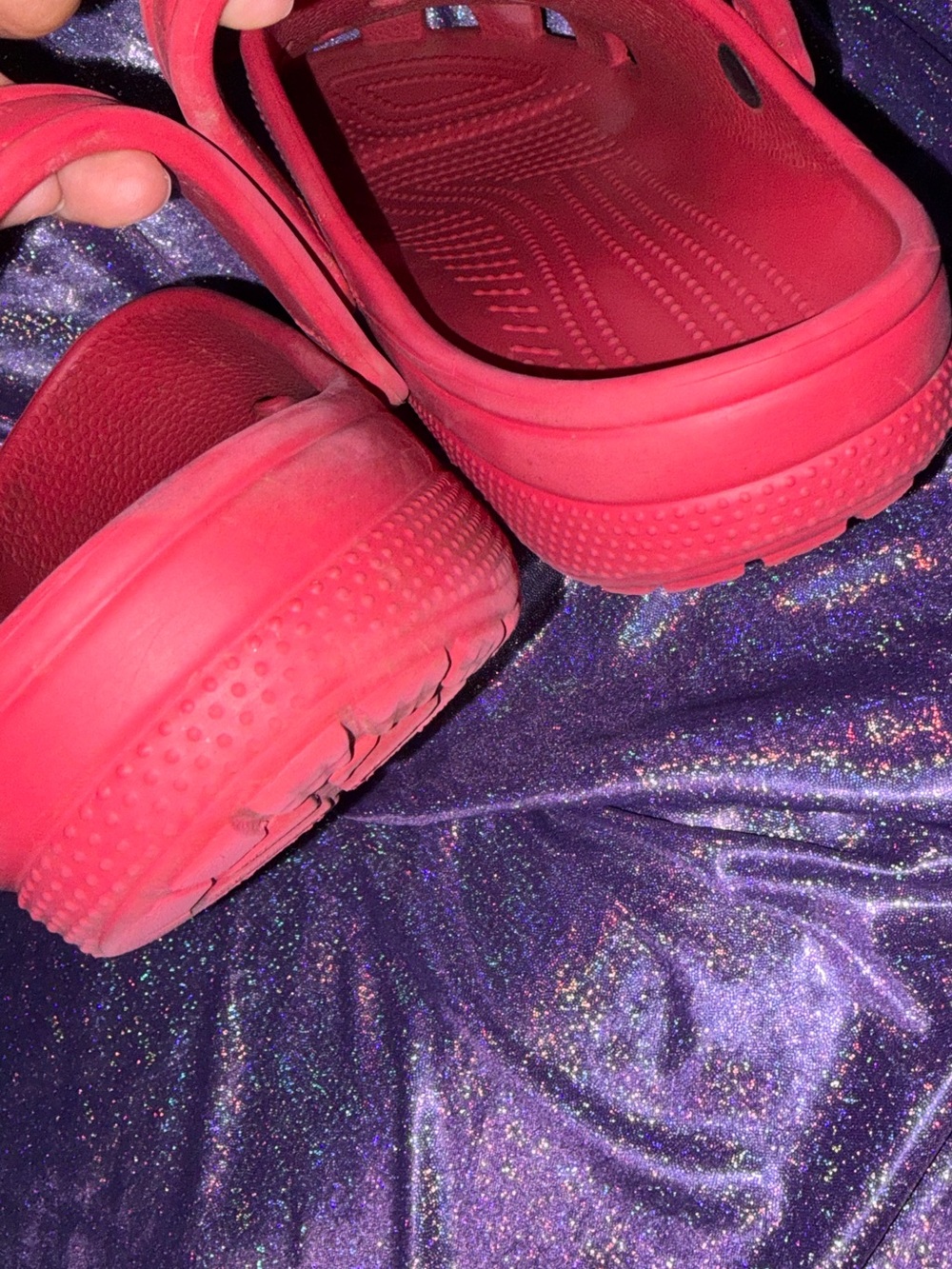 Mens Red Crocs - Picture 10 of 11
